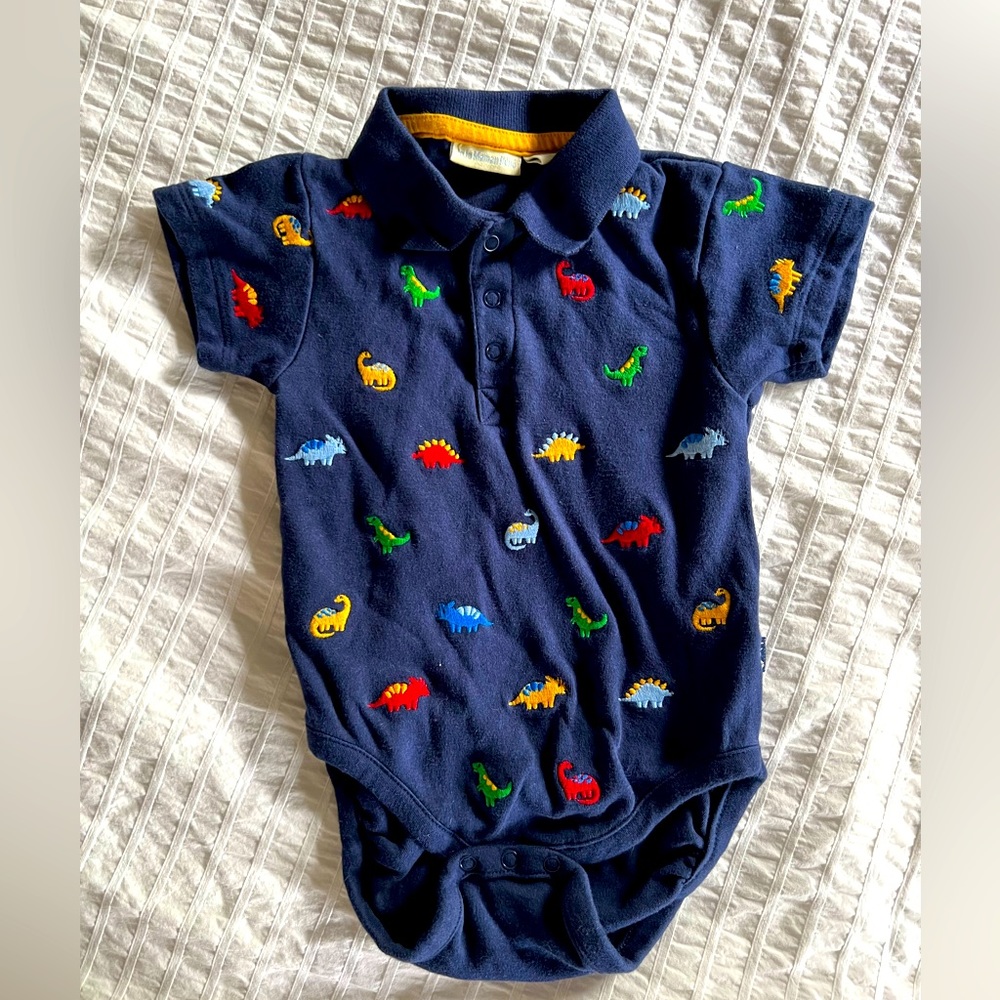 Dinosaur embroidery polo